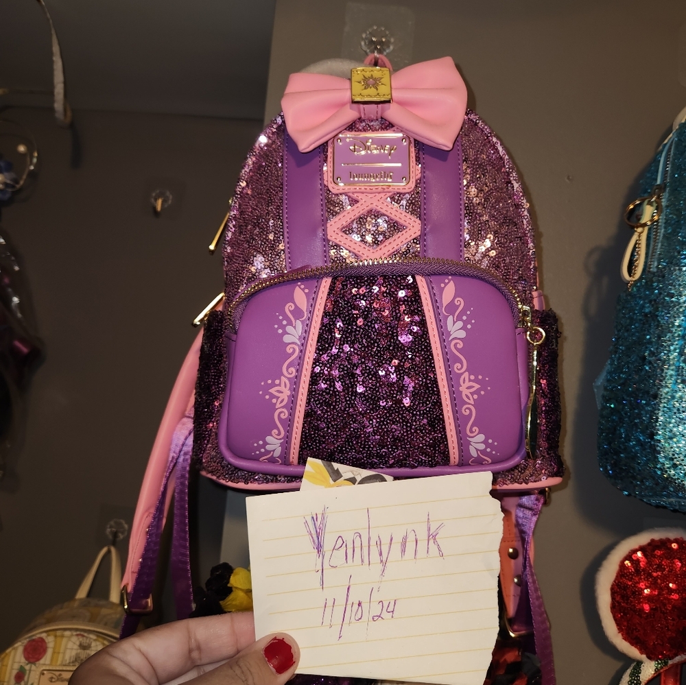 Rapunzel sequins loungefly